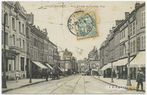 Rue Thiers et Grande rue (Charleville-Mézières)